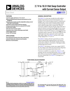 2.7 V to 16.5 V Hot Swap Controller ADM1171 Data Sheet