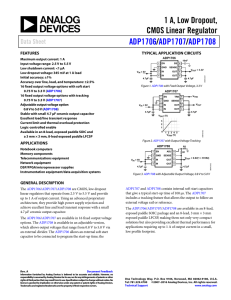 1 A, Low Dropout, CMOS Linear Regulator /