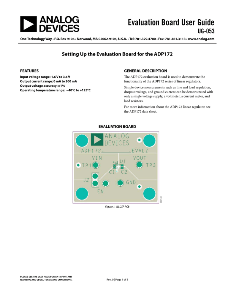 Evaluation Board User Guide UG-053