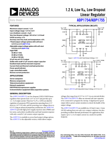 1.2 A, Low V , Low Dropout Linear Regulator /