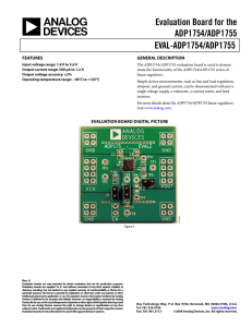 Evaluation Board for the ADP1754/ADP1755 EVAL-ADP1754/ADP1755