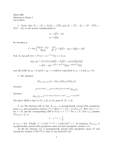 Math 5080 Solutions to Exam 1 10/11/2013 − X