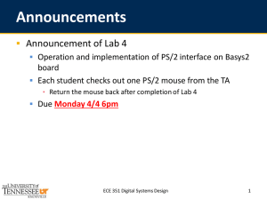 Announcements Announcement of Lab 4 