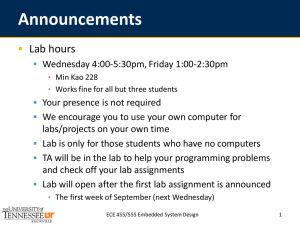 Announcements Lab hours 