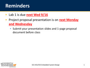 Reminders Lab 1 is due Project proposal presentation is on next Wed 9/16