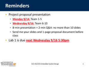 Reminders Project proposal presentation 