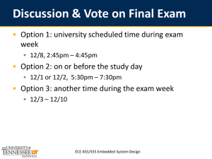 Discussion &amp; Vote on Final Exam