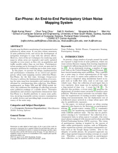 Ear-Phone: An End-to-End Participatory Urban Noise Mapping System