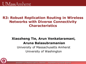 R3: Robust Replication Routing in Wireless Networks with Diverse Connectivity Characteristics