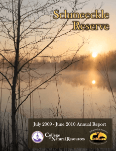 Schmeeckle Reserve July 2009 - June 2010 Annual Report