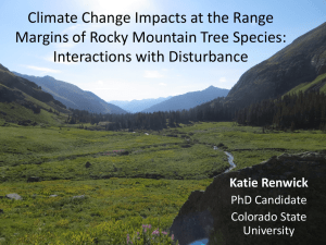 Climate Change Impacts at the Range Interactions with Disturbance