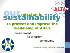 our sustainability mission is to protect and improve the
