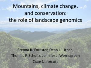 Mountains, climate change, and conservation: the role of landscape genomics