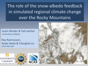 The role of the snow-albedo feedback in simulated regional climate change