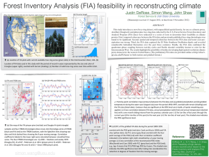 Feasibility of High-Density Climate Reconstruction Based on Forest Inventory