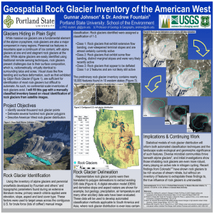 Geospatial Rock Glacier Inventory of the American West Gunnar Johnson