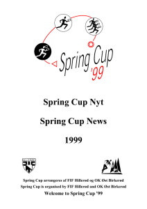 Spring Cup Nyt Spring Cup News 1999
