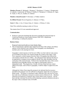 ASCRC Minutes 4/21/09  Members Present: