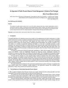 An Appraisal of Public Pension Reserve Funds Management - Evidence... Mediterranean Journal of Social Sciences Maria Teresa Medeiros Garcia MCSER Publishing, Rome-Italy