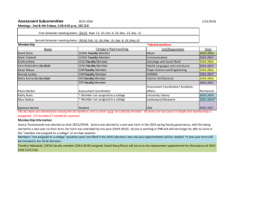 Assessment Subcommittee