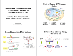 Central Dogma Of Molecular Bi l Biology