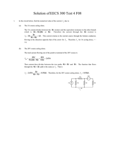 Solution of EECS 300 Test 4 F08