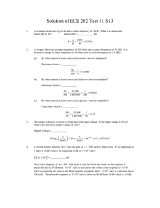 Solution of ECE 202 Test 11 S13