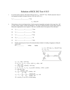 Solution of ECE 202 Test 4 S13