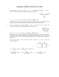 Solution of EECS 300 Test 12 F08