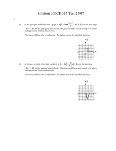 Solution of ECE 315 Test 2 F07 ( )