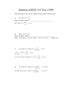Solution of ECE 315 Test 2 F09 ( )
