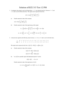 Solution of ECE 315 Test 12 F08