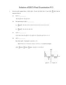 Solution of EECS Final Examination F13 ∑ [ ]