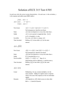 Solution of ECE 315 Test 4 F05