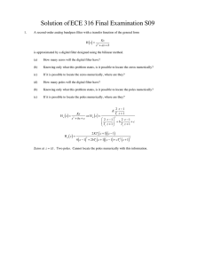 Solution of ECE 316 Final Examination S09 ( )