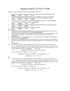 Solution of ECE 315 Test 13 F06