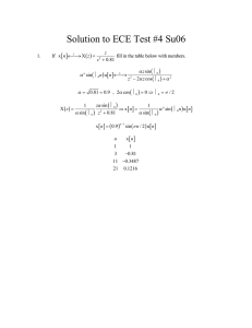 Solution to ECE Test #4 Su06 ( ) (( ) [ ]