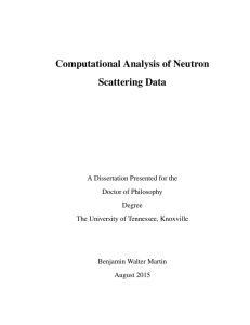 Computational Analysis of Neutron Scattering Data