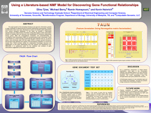 Using a Literature-based NMF Model for Discovering Gene Functional Relationships