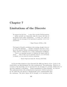 Chapter 7 Limitations of the Discrete