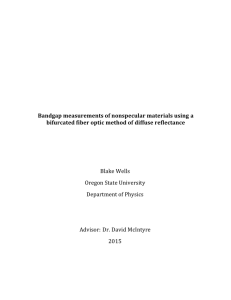 Bandgap measurements of nonspecular materials using a