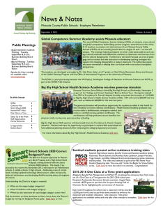 News &amp; Notes  Missoula County Public Schools:  Employee Newsletter