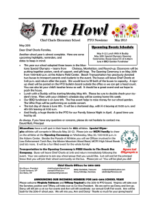 The Howl Upcoming Events Schedule  Chief Charlo Elementary School