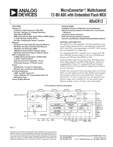 a MicroConverter , Multichannel 12-Bit ADC with Embedded Flash MCU