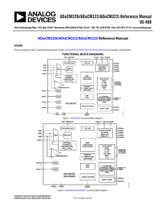 ADuCM320i/ADuCM322/ADuCM322i Reference Manual UG-868