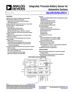 Integrated, Precision Battery Sensor for Automotive Systems /