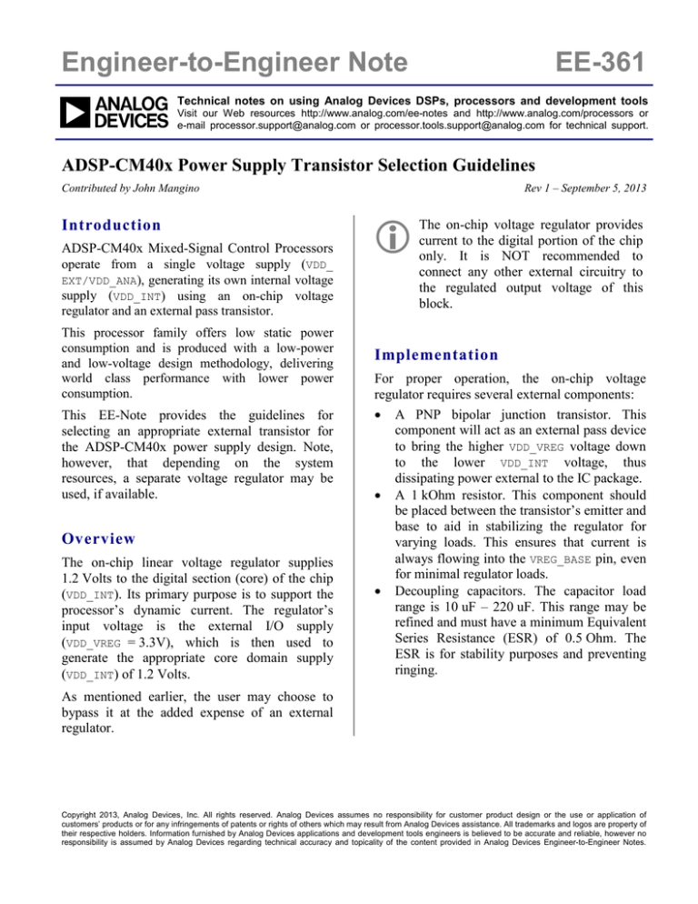 Engineer-to-Engineer Note EE-361