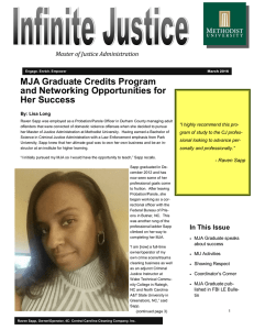 MJA Graduate Credits Program and Networking Opportunities for Her Success