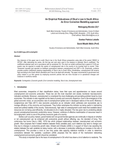 An Empirical Robustness of Okun’s Law in South Africa: