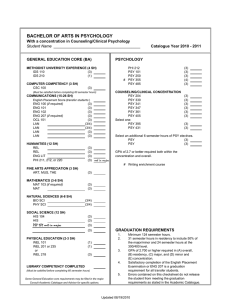 BACHELOR OF ARTS IN PSYCHOLOGY